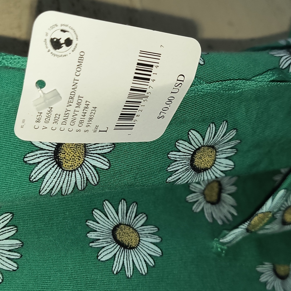 FP Movement by Free People Hot Shot Green Daisy Print Romper - Picture 4 of 10